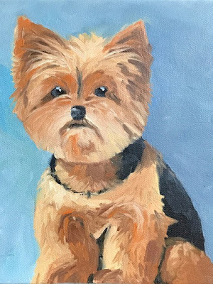 "Tommy" dog portrait by Denise Cerro