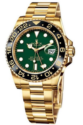 Rolex Oyster Perpetual GMT Master II Green Dial Mens Replica Watch 116718LN