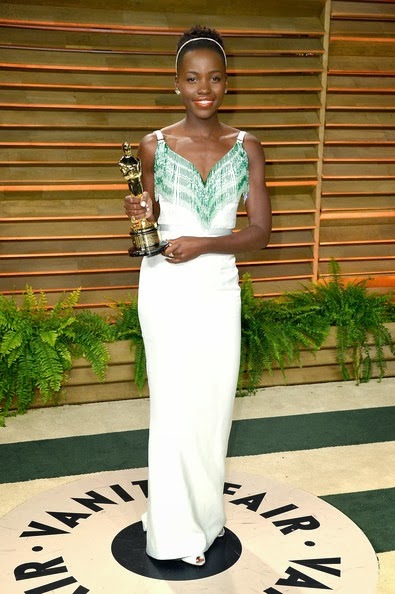 Lupita Nyong'o attends the 2014 Vanity Fair Oscar Party