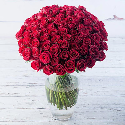  100 Valentine's Red Roses