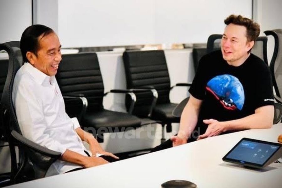 Momen Pertemuan Jokowi dengan Elon Musk di Space X