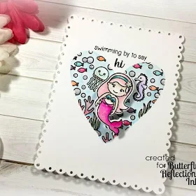 Sunny Studio Stamps: Magical Mermaids Customer Card Share by Laurie C