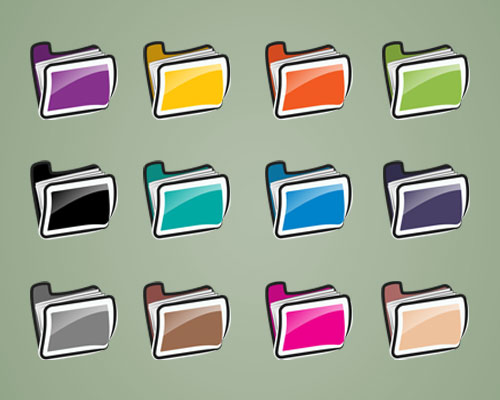 Free folder vector icons