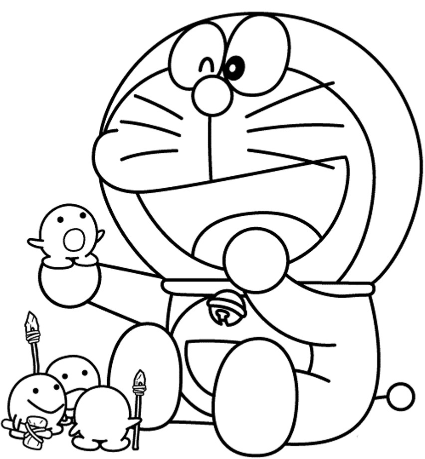 Siapa yang tidak kenal dengan tokoh kartun unik doraemon Kumpulan Gambar Mewarnai Kartun Doraemon Terbaru