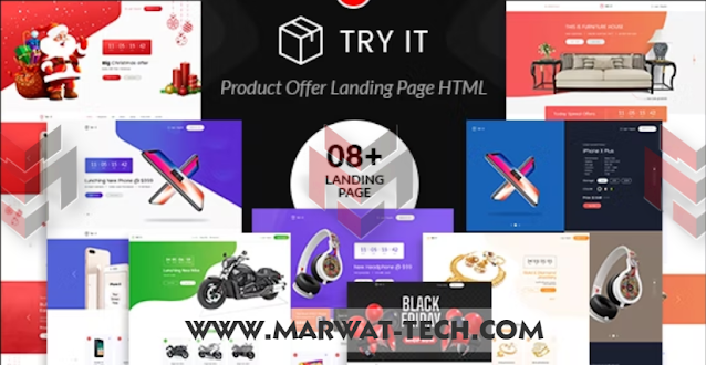 Product Offer Landing Pages HTML Templatea