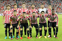 ATHLETIC CLUB DE BILBAO - Bilbao, Vizcaya, España - Temporada 2016-17 - Yeray, Iturraspe, Laporte, Raúl García, Herrerín y Aduriz; De Marcos, Susaeta, Balenziaga, Beñat y Williams - ATHLETIC CLUB 1 (Beñat) RAPID DE VIENA 0 - 29/09/2016 - UEFA Europa League, fase de grupos - Bilbao, Vizcaya, estadio San Mamés