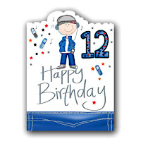 twelth birthday wish cards