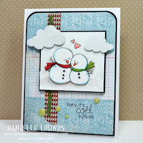 Snowman card by Danielle Lounds for Newton's Nook Designs Inky Paws Challenge