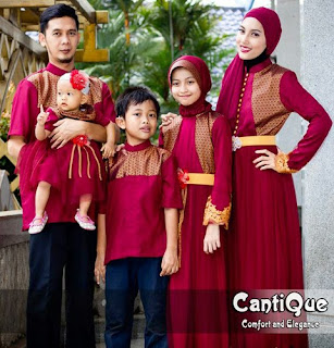 Model Baju Muslim Sarimbit Keluarga