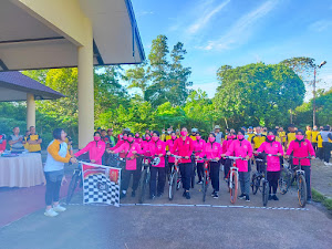 Peringati Hari Bhayangkara Ke-76 Polres Kubu Raya Gelar Fun Bike Dan Senam Bersama