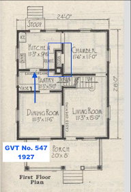 Gordon Van Tine No. 547 floor plan first floor