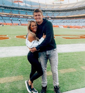 Drew Lock With His Girlfriend Natalie Newman