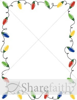 Christmas Lights Border