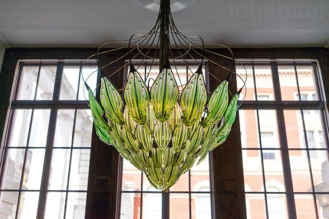 Eco-Friendly Chandelier Made Of Leaves Cleanses The Air Naturally