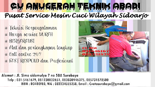 Pusat Service Mesin Cuci Wilayah Sidoarjo 