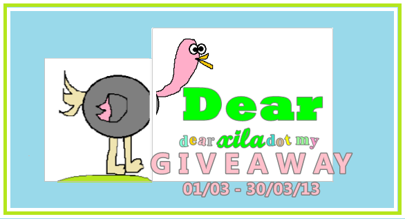 Giveaway Blog Dear Xila