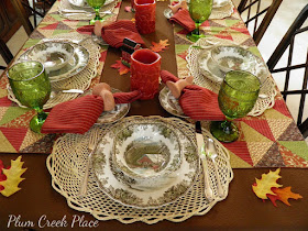 Johnson Brothers china, The Friendly Village, Park designs, Indian Summer, Rogers silverplate, Remembrance