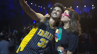 sushant singh rajput and farah khan during 'dil bechara' title track shoot