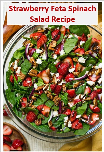 Strawberry Feta Spinach Salad Recipe