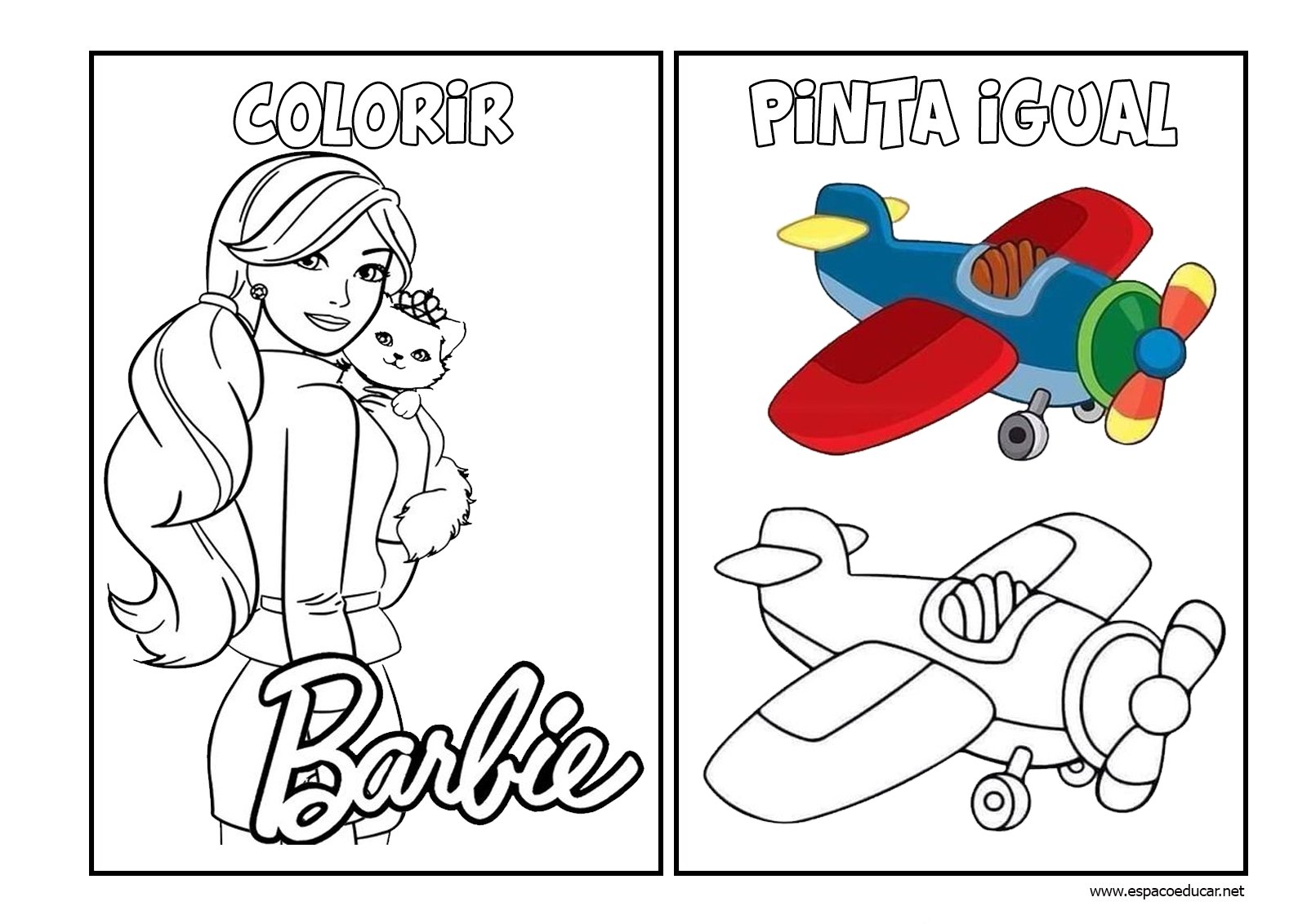 Desenhos Para Imprimir e Colorir PDF - Desenhos Para Pintar  Colorir  barbie, Páginas para colorir, Páginas de colorir com animais