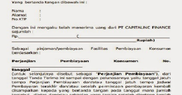 Contoh Format Surat Tanda Terima Uang Dalam Berbagai Hal Aneka Contoh Surat Yang Baik Dan Benar