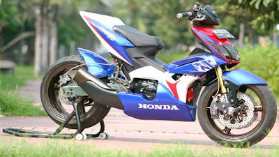 modifikasi motor honda blade