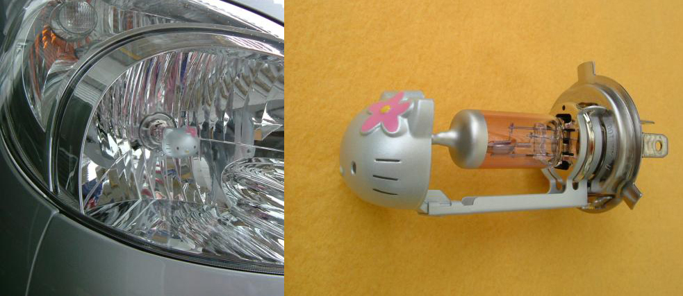 Hello Kitty Exhaust Pipe. More Hello Kitty craziness!