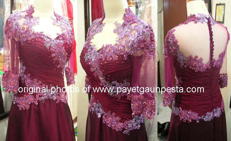 Payet Gaun Pesta Desain Baju Pesta Kebaya Modern dan 