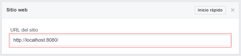 URL de facebook