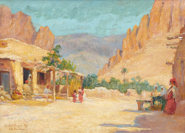 El Kantara, 1912 par Eugène Jules Delahogue