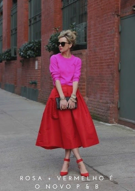 VERMELHO E ROSA SÃO AS CORES DA MODA NESTE INVERNO