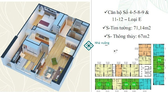 Căn hộ số 04, 05, 08, 09 Eco Green City