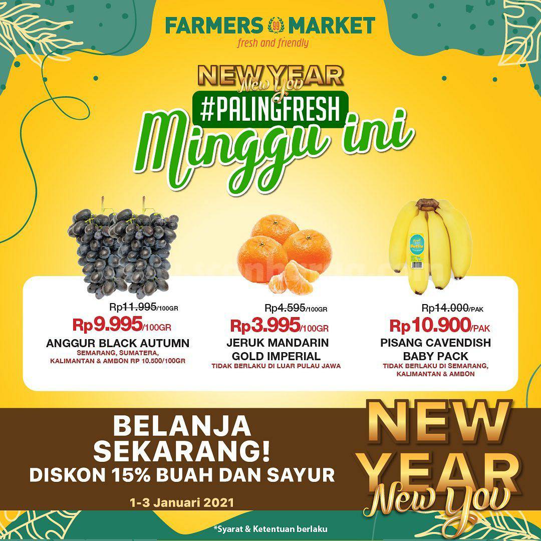 Farmers Market Promo Produk Fresh! Diskon 15% Buah & Sayur*