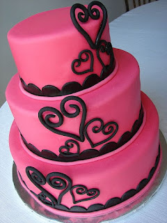 Tortas de Boda Fucsia