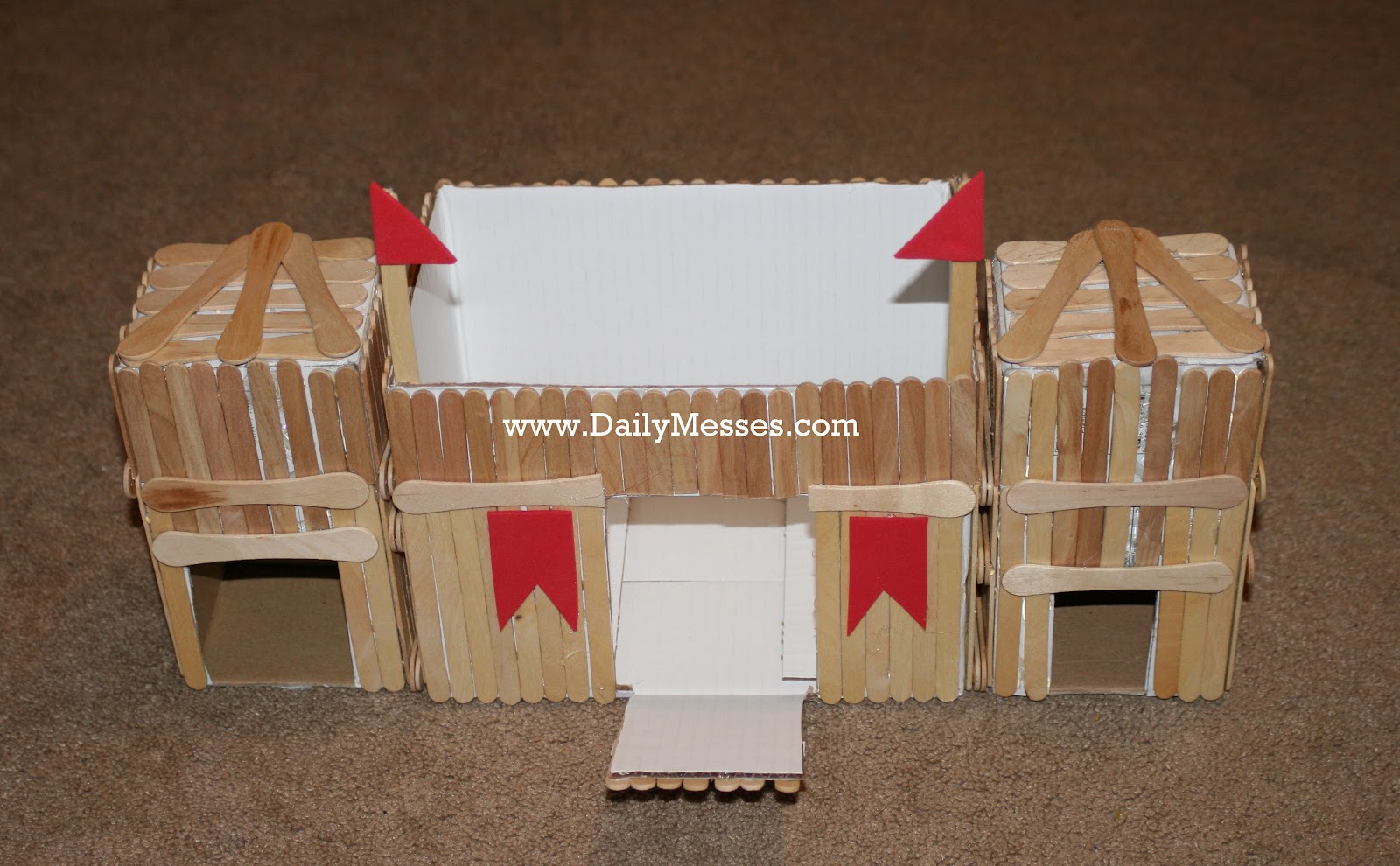 Popsicle Stick Castle