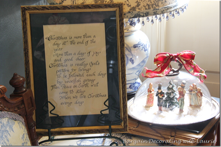 Christmas Decor in Entry Hall