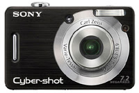 Sony CyberShot W55 digital camera is a 7.2 mega pixel camera