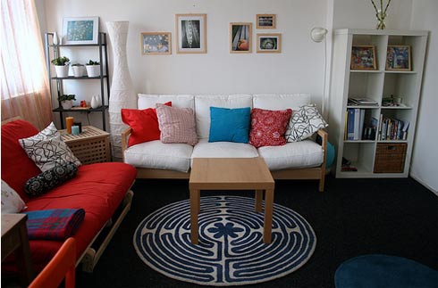 Modern Living Room Colourfull Decor