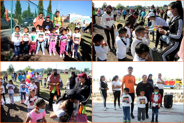 SMDIF de Calpan realiza Mega Festejo en todo el municipio con motivo del Día del Niño
