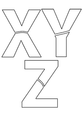 Moldes de Letras XYZ