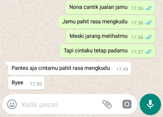 8 Obrolan Kocak 'Pantun Cinta' Ini Berakhir Penuh Kegalauan