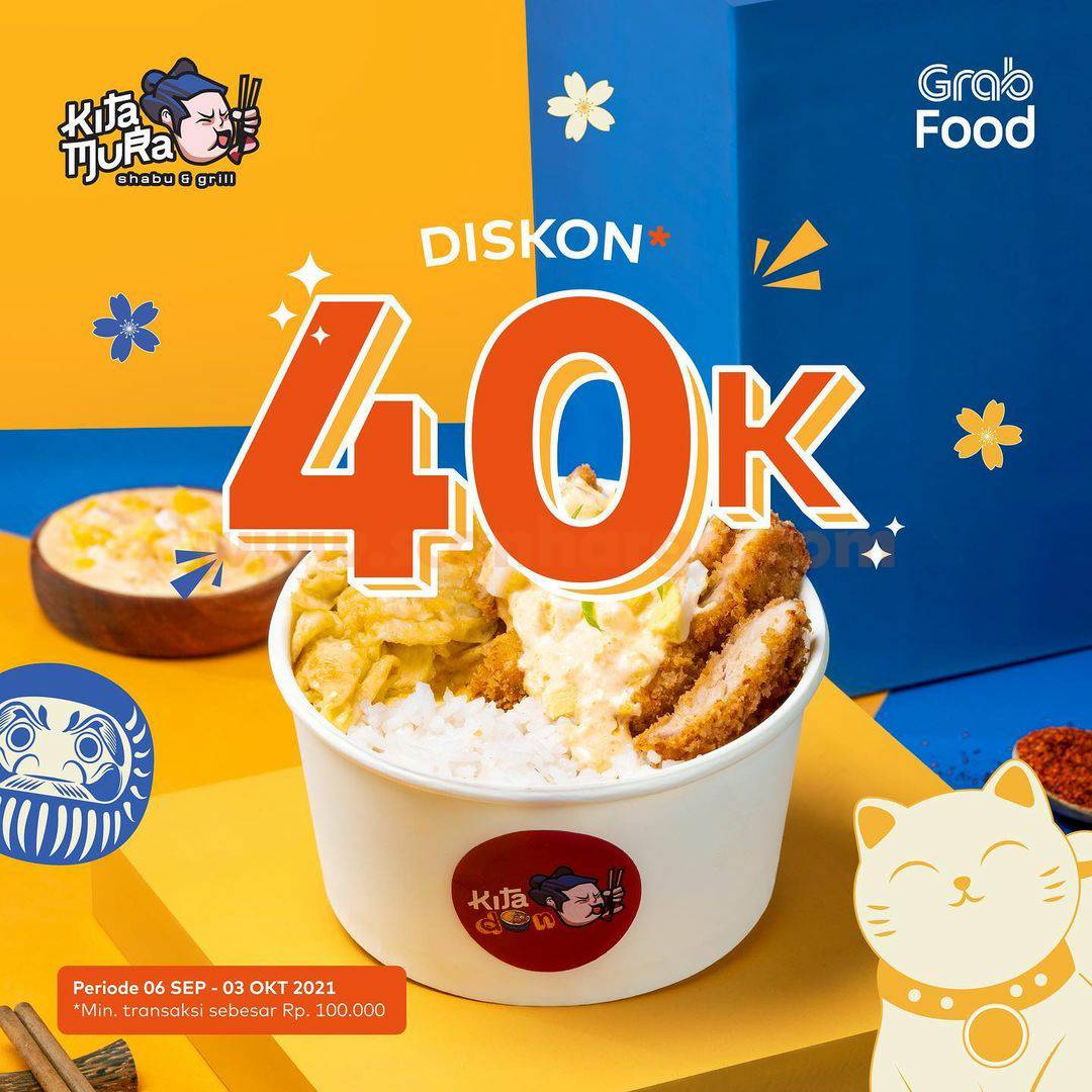 Promo KITAMURA DISKON Rp. 40.000 via Grabfood