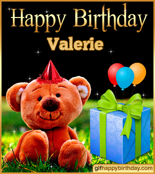 Wish Happy Birthday Gifs With Name Valerie