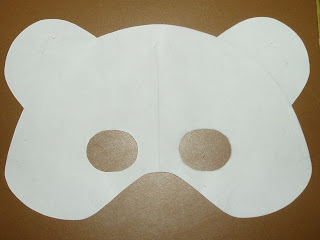 teddy bear mask template