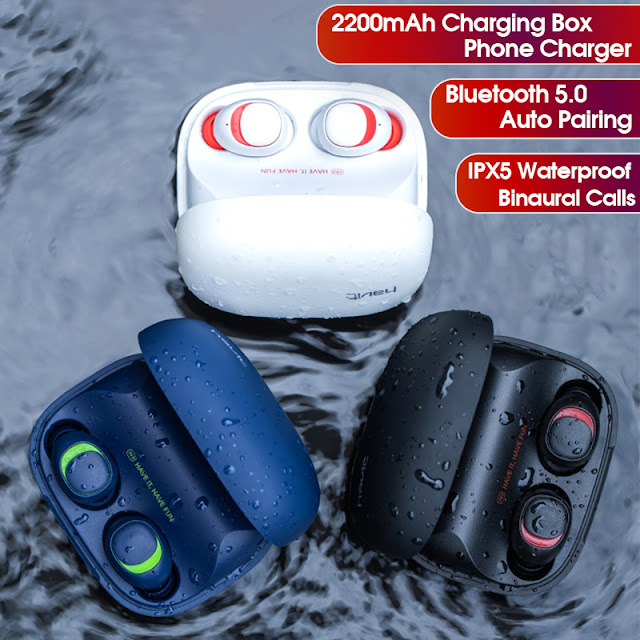 Bluetooth 5.0 Bakeey TWS Earphone Noise Cancelling Auto Pairing 2000mAh Phone Charger Box