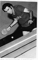 Max Devoto Garay, entrenador y campeón individual de tenis de mesa de Piura. Agosto de 1974.