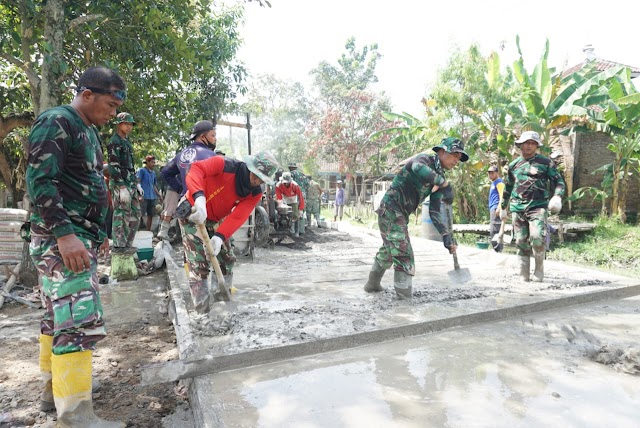 Baru 3 Hari Dibuka, Satgas TMMD Kodim 0716/Demak Kebut Pengecoran Jalan