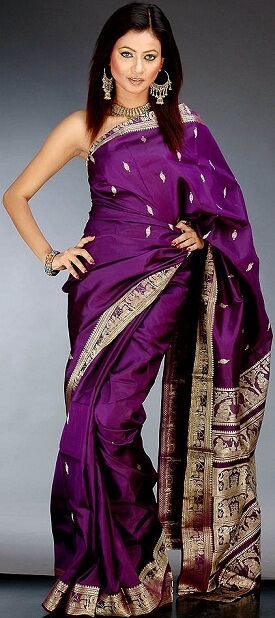 Purple Silk Saree Online