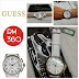 GUESS Chronograph White Leather Men's Watch