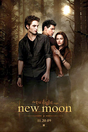 kristen stewart new moon poster. robert pattinson new moon.